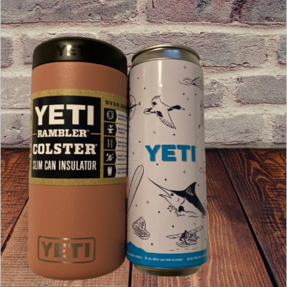 ❤️ New Yeti Rambler Colster Slim Can Insulator Sandstone Pink NWT